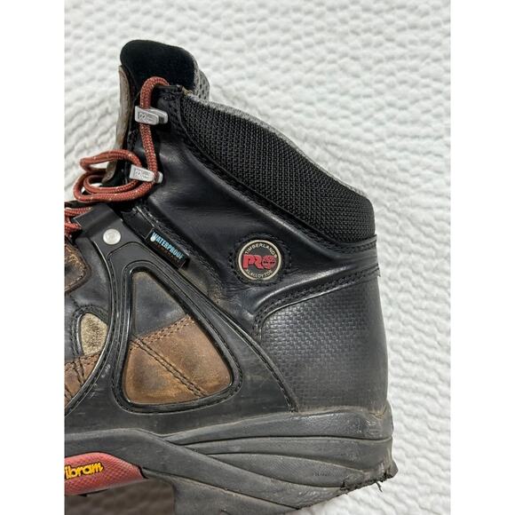 Timberland Pro Boots Mens 12 Brown Black Waterproof Alloy Toe Outdoor Work Boots main image 6